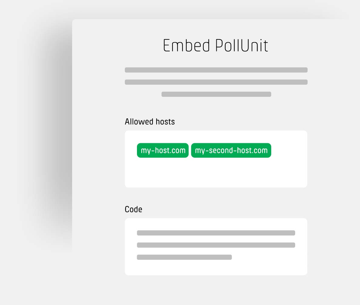 Securely embedding of online voting