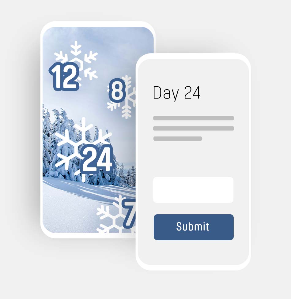 Advent Calendar with Participation Feature