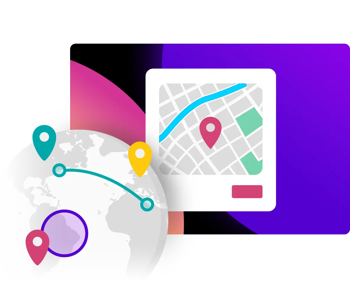 Mark locations on maps